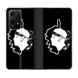 Housse cuir portefeuille Pour Honor 200 Lite 5G Voyage Corse Noir