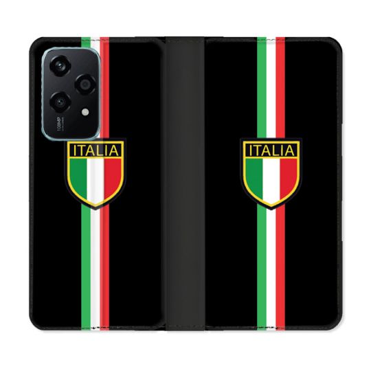 Housse cuir portefeuille Pour Honor 200 Lite 5G Voyage Italie 3 Noir