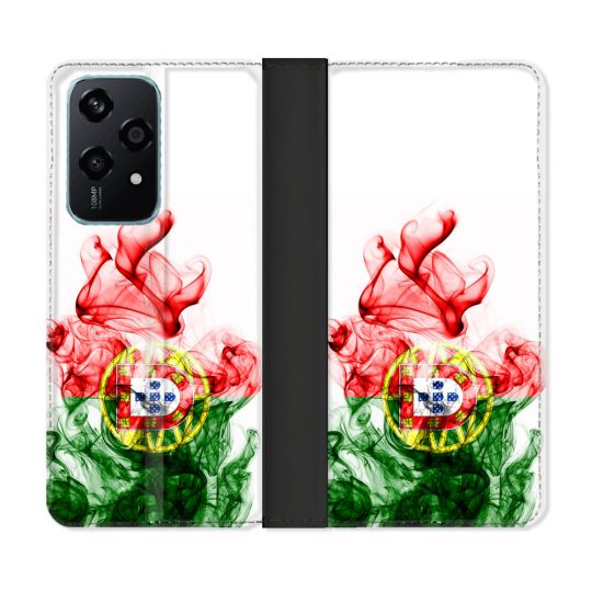 Housse cuir portefeuille Pour Honor 200 Lite 5G Voyage Portugal Flamme