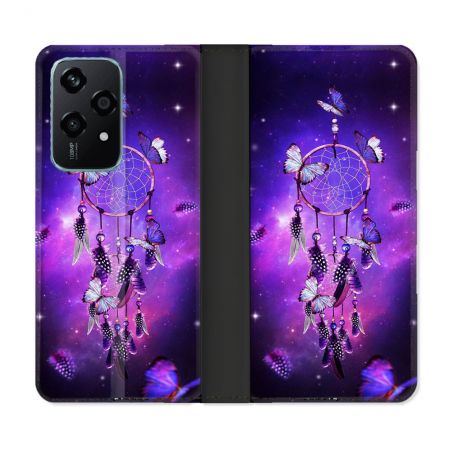 Housse cuir portefeuille Pour Honor 200 Lite 5G Zen Attrape Reve Papillon