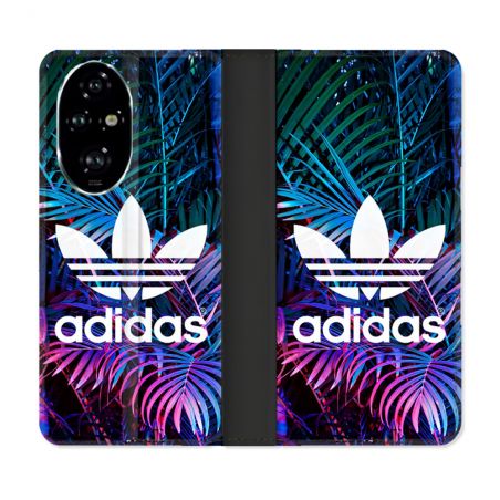 Housse cuir portefeuille Pour Honor 200 Pro 5G Adidas Palmier
