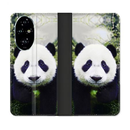 Housse cuir portefeuille Pour Honor 200 Pro 5G Animal Panda Color
