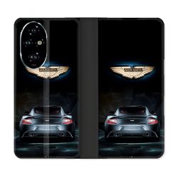 Housse cuir portefeuille Pour Honor 200 Pro 5G Aston Martin
