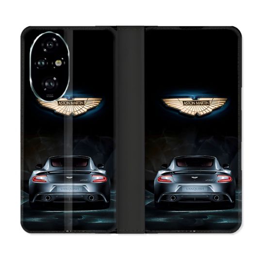 Housse cuir portefeuille Pour Honor 200 Pro 5G Aston Martin