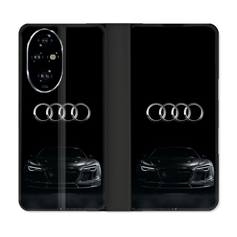 Housse cuir portefeuille Pour Honor 200 Pro 5G Audi