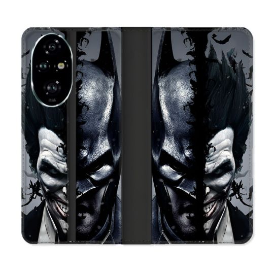 Housse cuir portefeuille Pour Honor 200 Pro 5G Batman Joker