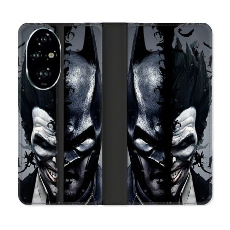 Housse cuir portefeuille Pour Honor 200 Pro 5G Batman Joker