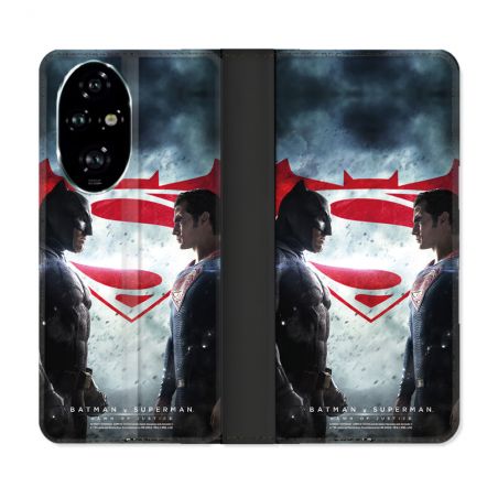 Housse cuir portefeuille Pour Honor 200 Pro 5G Batman VS Superman