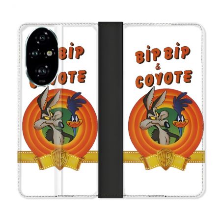 Housse cuir portefeuille Pour Honor 200 Pro 5G Bip Bip Coyote