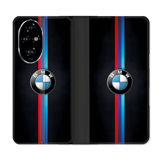 Housse cuir portefeuille Pour Honor 200 Pro 5G BMW Logo