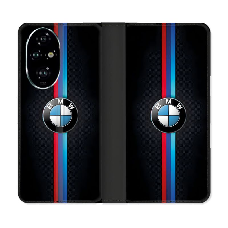 Housse cuir portefeuille Pour Honor 200 Pro 5G BMW Logo