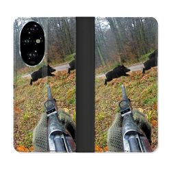 Housse cuir portefeuille Pour Honor 200 Pro 5G Chasse Vision Tir