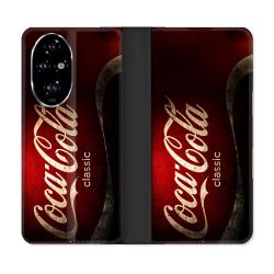 Housse cuir portefeuille Pour Honor 200 Pro 5G Coca Cola Classique