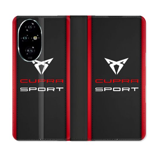 Housse cuir portefeuille Pour Honor 200 Pro 5G Cupra
