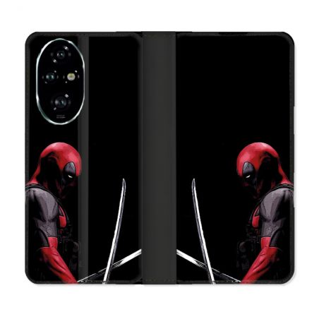 Housse cuir portefeuille Pour Honor 200 Pro 5G Deadpool Epee