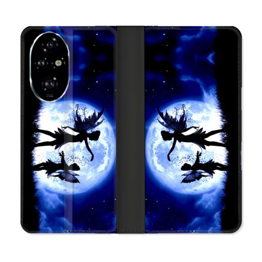 Housse cuir portefeuille Pour Honor 200 Pro 5G Fantastique Fee Lune