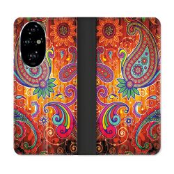 Housse cuir portefeuille Pour Honor 200 Pro 5G Fleur Psychedelic