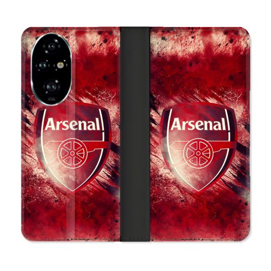 Housse cuir portefeuille Pour Honor 200 Pro 5G Foot Arsenal
