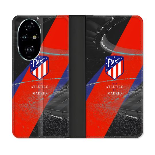 Housse cuir portefeuille Pour Honor 200 Pro 5G Foot Athletico Madrid