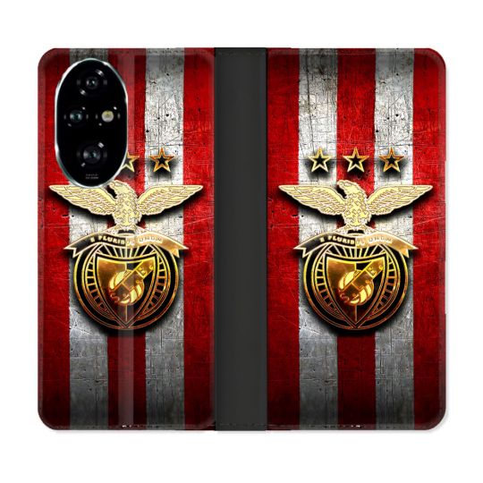 Housse cuir portefeuille Pour Honor 200 Pro 5G Foot Benfica