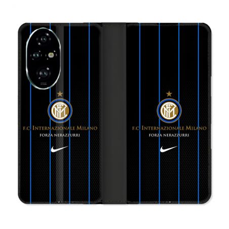 Housse cuir portefeuille Pour Honor 200 Pro 5G Foot Inter Milan