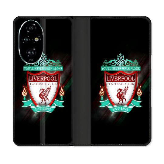 Housse cuir portefeuille Pour Honor 200 Pro 5G Foot Liverpool