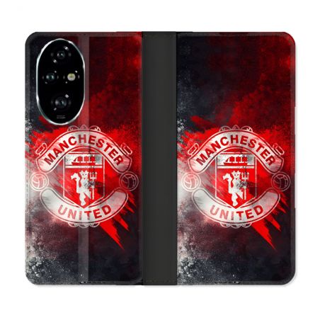 Housse cuir portefeuille Pour Honor 200 Pro 5G Foot Manchester United