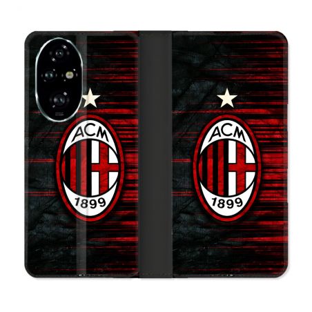 Housse cuir portefeuille Pour Honor 200 Pro 5G Foot Milan AC