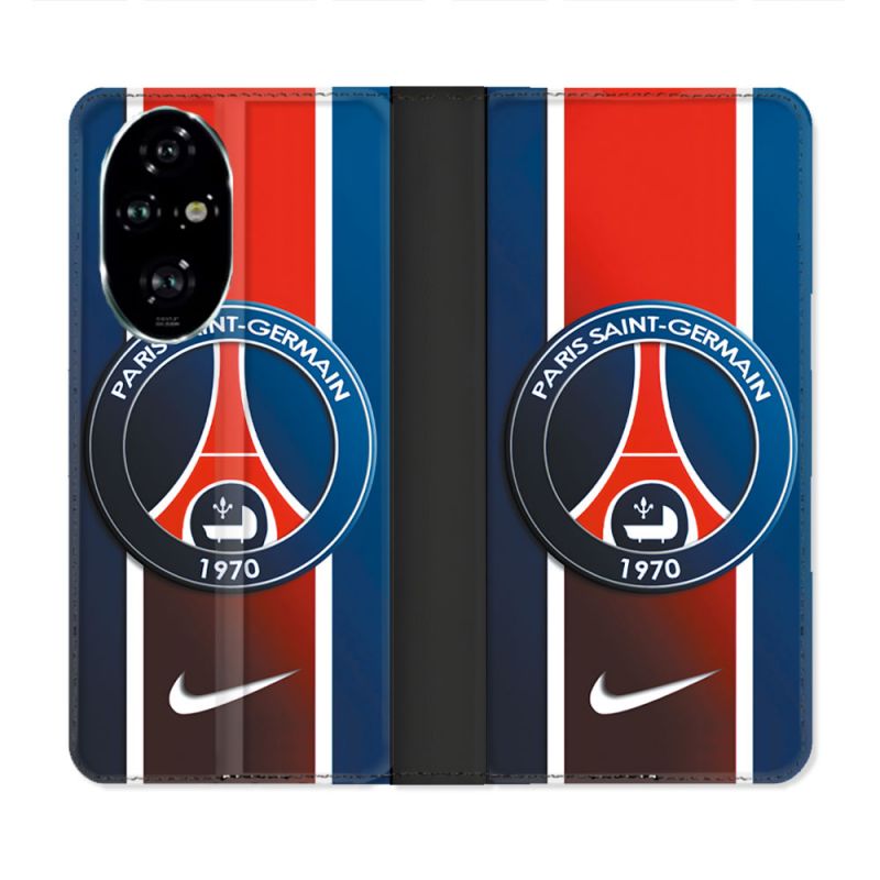 Housse cuir portefeuille Pour Honor 200 Pro 5G Foot PSG 1970