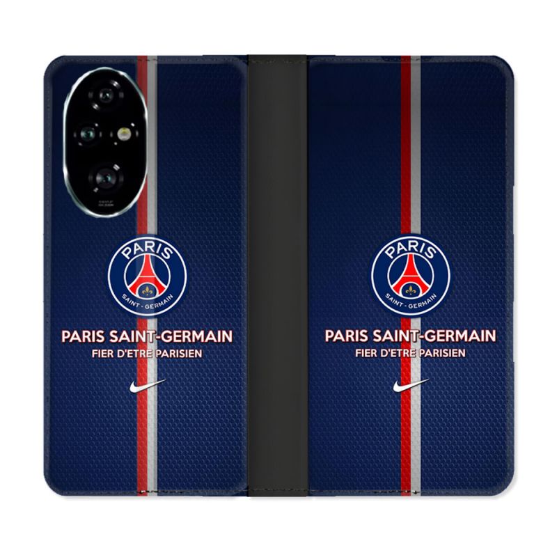 Housse cuir portefeuille Pour Honor 200 Pro 5G Foot PSG Fier
