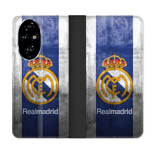 Housse cuir portefeuille Pour Honor 200 Pro 5G Foot Real Madrid
