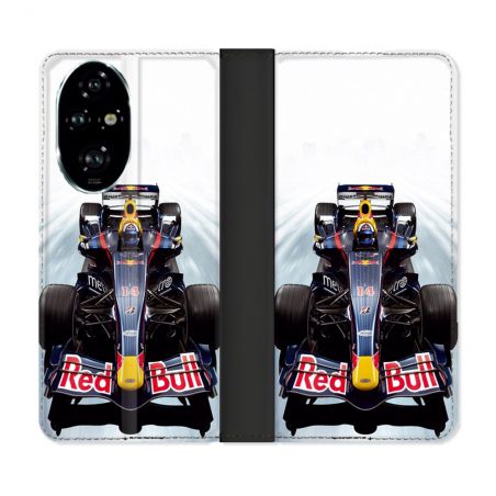 Housse cuir portefeuille Pour Honor 200 Pro 5G Formule 1 F1 Red Bull