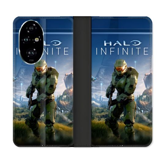 Housse cuir portefeuille Pour Honor 200 Pro 5G Halo