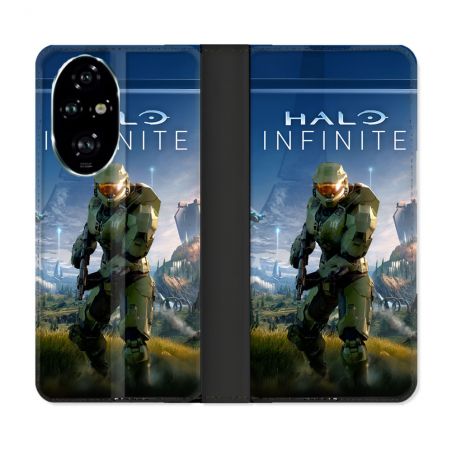Housse cuir portefeuille Pour Honor 200 Pro 5G Halo