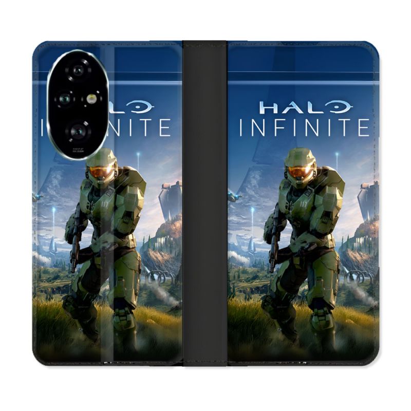 Housse cuir portefeuille Pour Honor 200 Pro 5G Halo