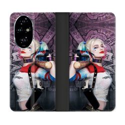 Housse cuir portefeuille Pour Honor 200 Pro 5G Harley Quinn Batte
