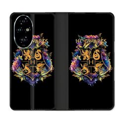 Housse cuir portefeuille Pour Honor 200 Pro 5G Harry Potter Hogwarts