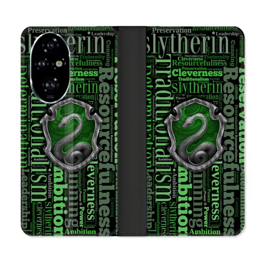 Housse cuir portefeuille Pour Honor 200 Pro 5G Harry Potter Serpentar