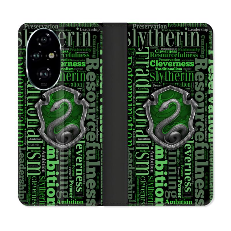 Housse cuir portefeuille Pour Honor 200 Pro 5G Harry Potter Serpentar