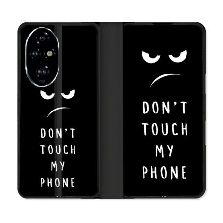 Housse cuir portefeuille Pour Honor 200 Pro 5G Humour Don't Touch