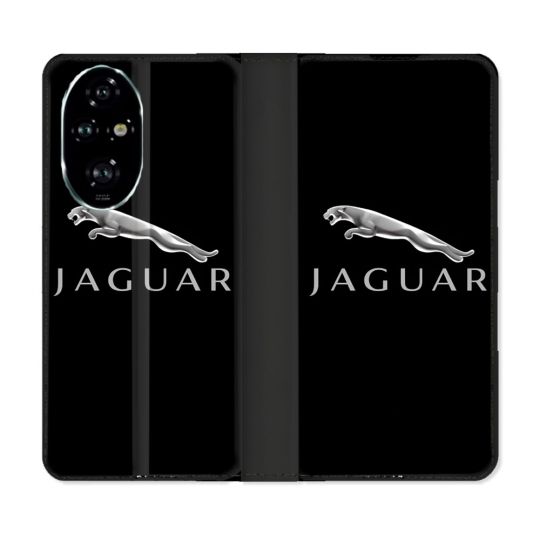Housse cuir portefeuille Pour Honor 200 Pro 5G Jaguar