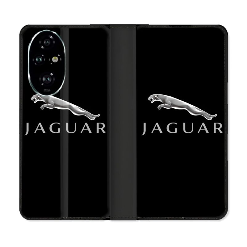 Housse cuir portefeuille Pour Honor 200 Pro 5G Jaguar