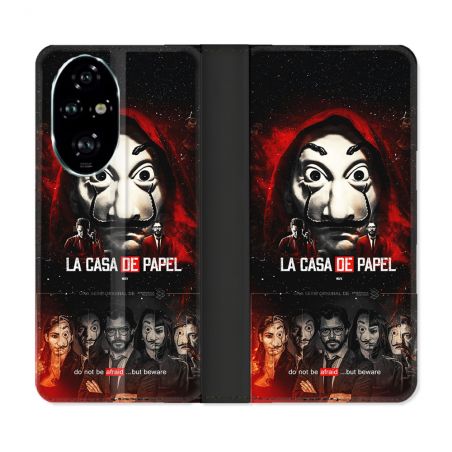 Housse cuir portefeuille Pour Honor 200 Pro 5G La Casa De Papel