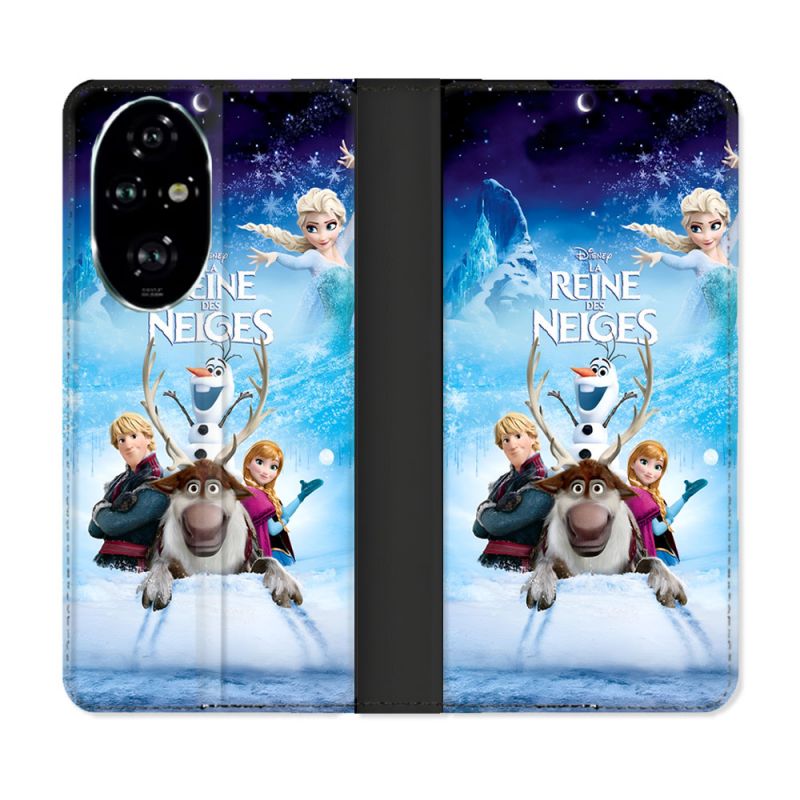 Housse cuir portefeuille Pour Honor 200 Pro 5G La Reine Des Neiges