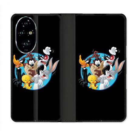 Housse cuir portefeuille Pour Honor 200 Pro 5G Looney Tunes