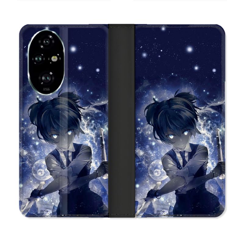 Housse cuir portefeuille Pour Honor 200 Pro 5G Manga Assassination Classroom Nagisa