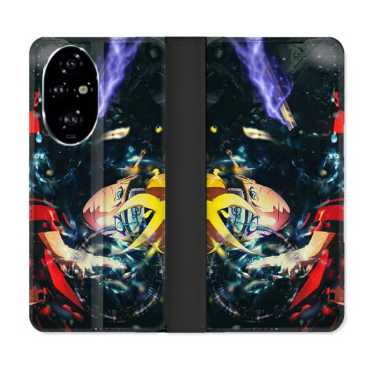 Housse cuir portefeuille Pour Honor 200 Pro 5G Manga Boruto Eclair