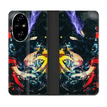 Housse cuir portefeuille Pour Honor 200 Pro 5G Manga Boruto Eclair