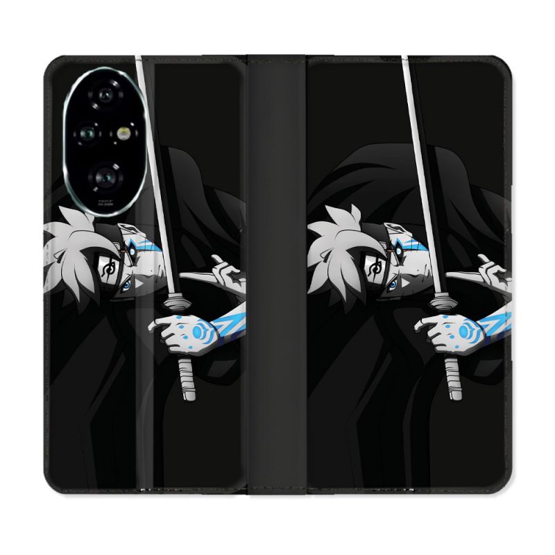 Housse cuir portefeuille Pour Honor 200 Pro 5G Manga Boruto Epée