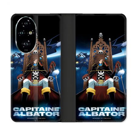Housse cuir portefeuille Pour Honor 200 Pro 5G Manga Capitaine Albator